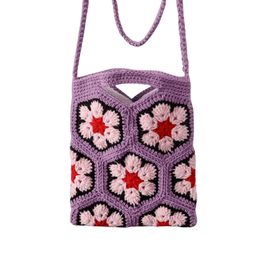 LayAura HANDMADE  CROCHET FLOWER BAG