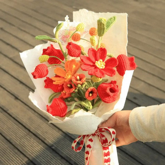 LayAura HANDMADE CROCHET FLOWER BOUQUET