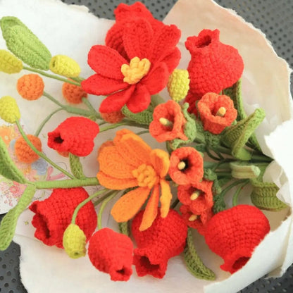 LayAura HANDMADE CROCHET FLOWER BOUQUET