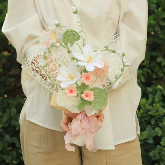 LayAura HANDMADE CROCHET FLOWER BOUQUET