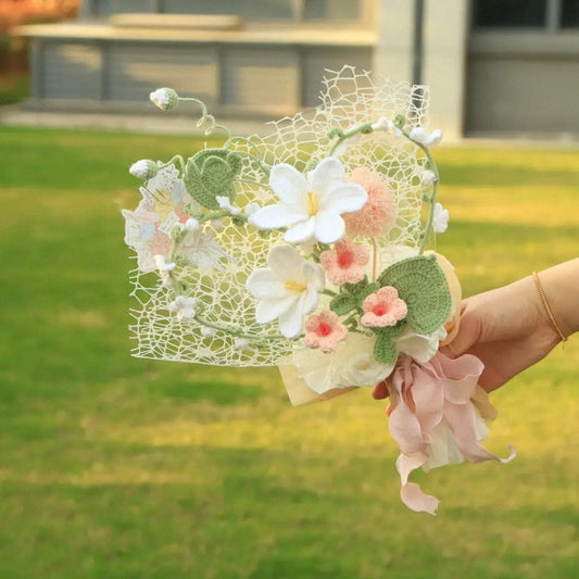 LayAura HANDMADE CROCHET FLOWER BOUQUET