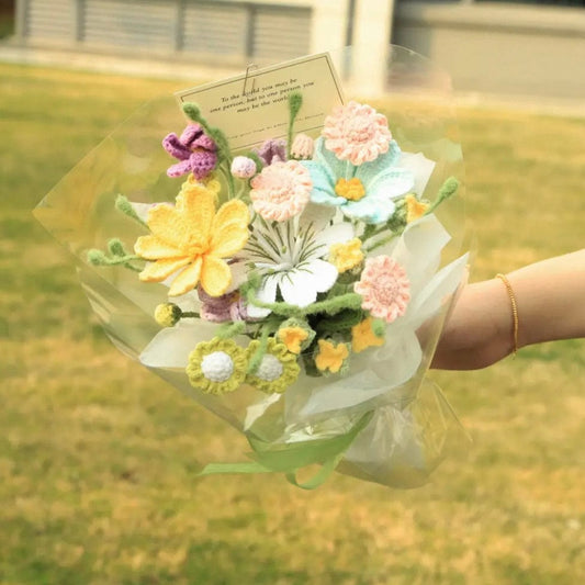 LayAura HANDMADE CROCHET FLOWER BOUQUET