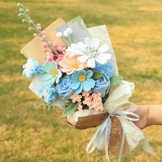 LayAura HANDMADE CROCHET FLOWER BOUQUET