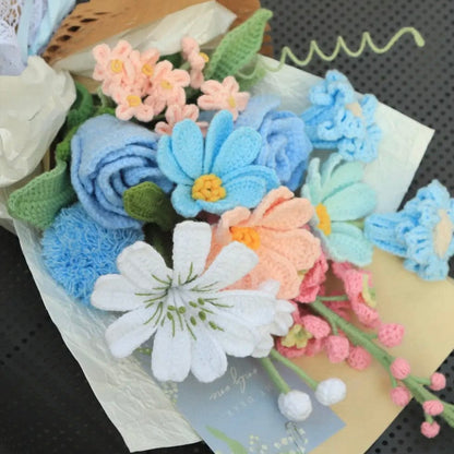 LayAura HANDMADE CROCHET FLOWER BOUQUET