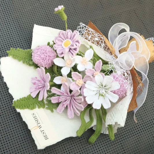 LayAura HANDMADE CROCHET FLOWER BOUQUET