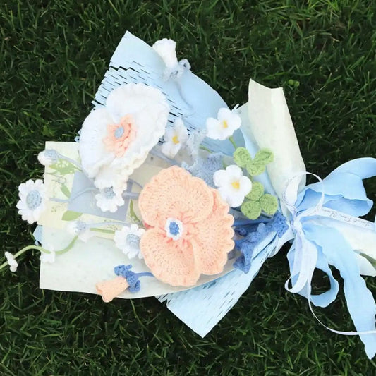 LayAura HANDMADE CROCHET FLOWER BOUQUET