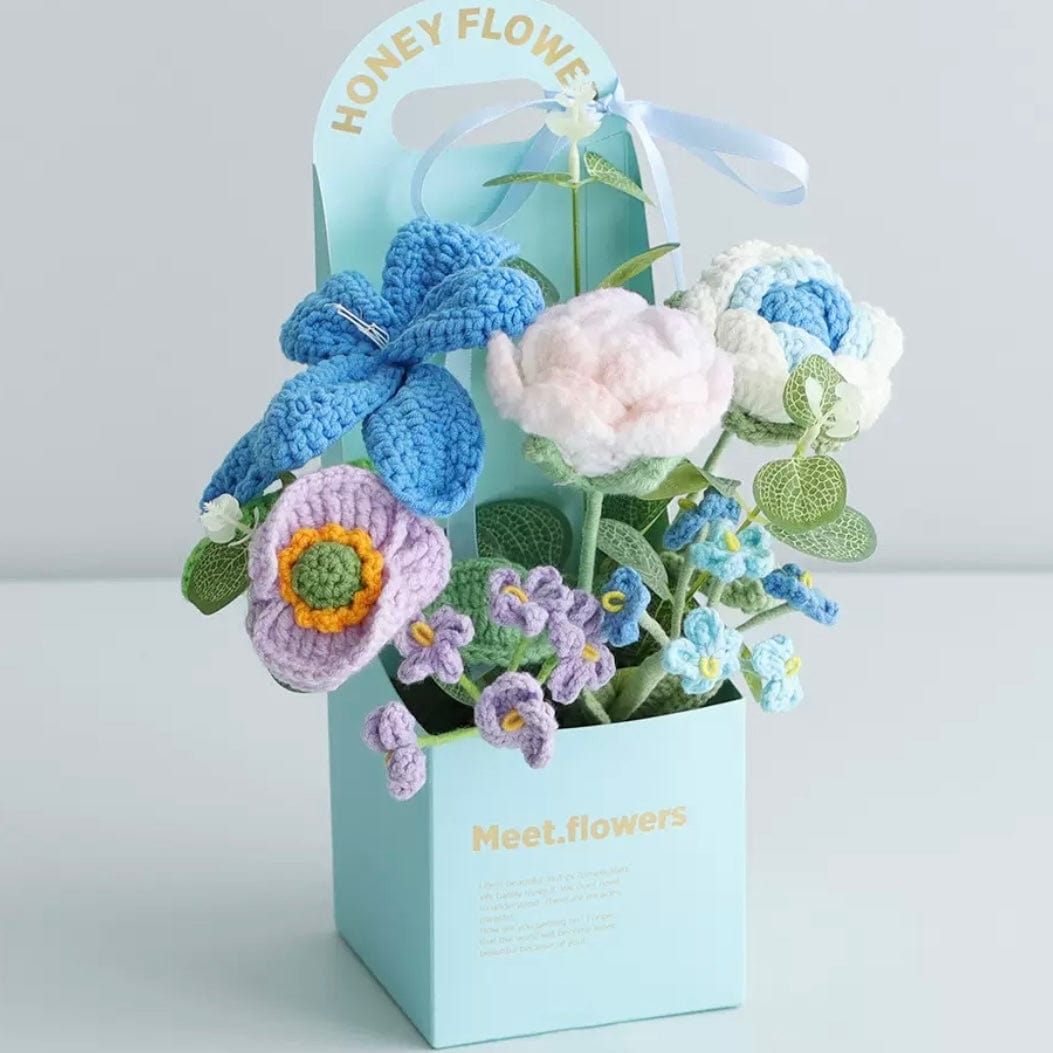 LayAura HANDMADE CROCHET FLOWER BOUQUET