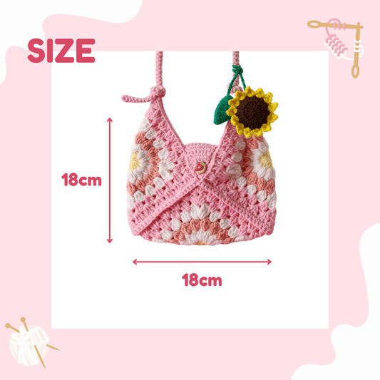 LayAura HANDMADE CROCHET PHONE BAG