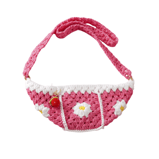 LayAura HANDMADE PINK DAISY BAG