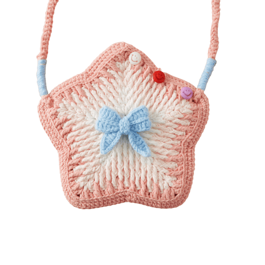 LayAura HANDMADE STAR CROCHET BAG