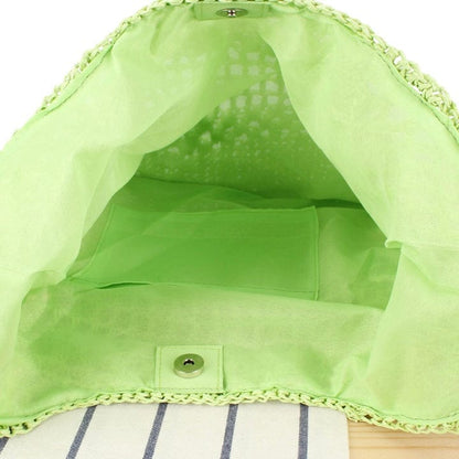 LayAura LARGE CAPACITY WOVEN BEACH TOTE BAG