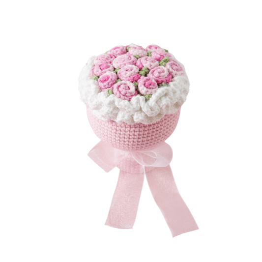 LayAura MINI CROCHET HANDHELD FLOWER BOUQUET