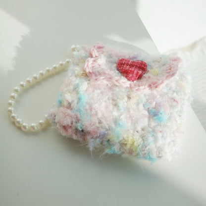 LayAura MINI CROCHET PURSE WITH HEART