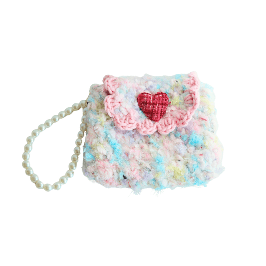 LayAura MINI CROCHET PURSE WITH HEART