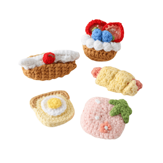 LayAura MINIATURE CROCHET  FOOD SET