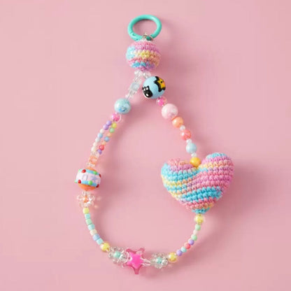 LayAura multicolor（random styles） 1PC RANDOM COLOR CROCHET PHONE CHARM